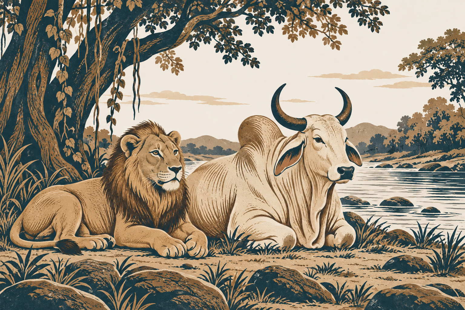 The Jackal's Two Lies — illustration
