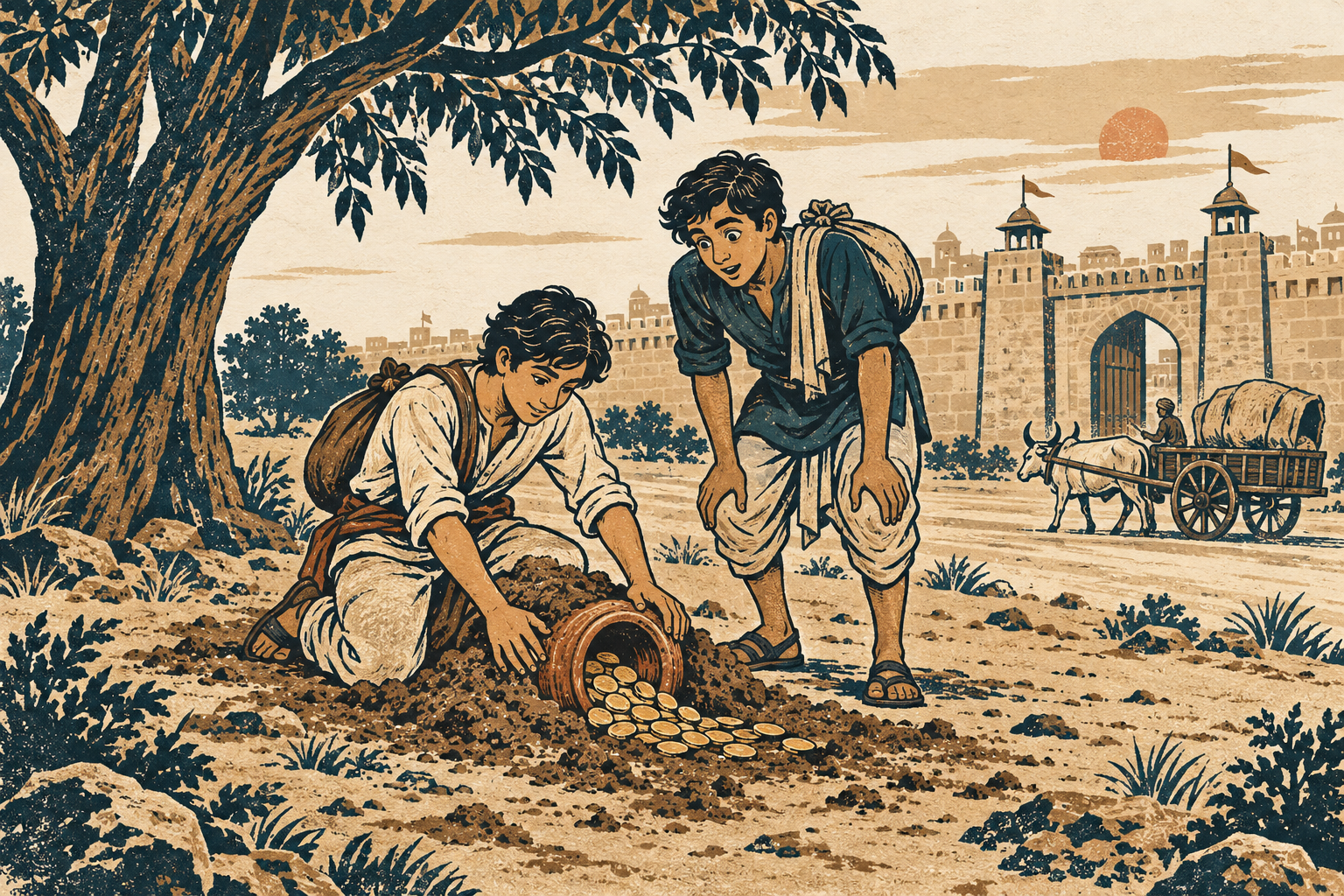 Buried Between Friends — illustration