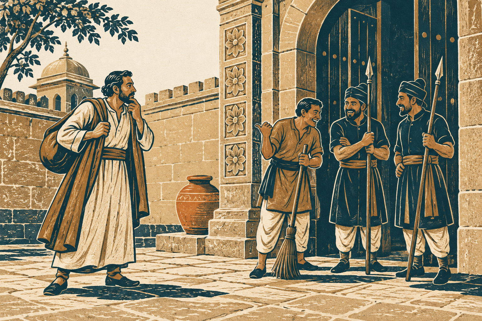 The Servant's Two Mutterings — illustration