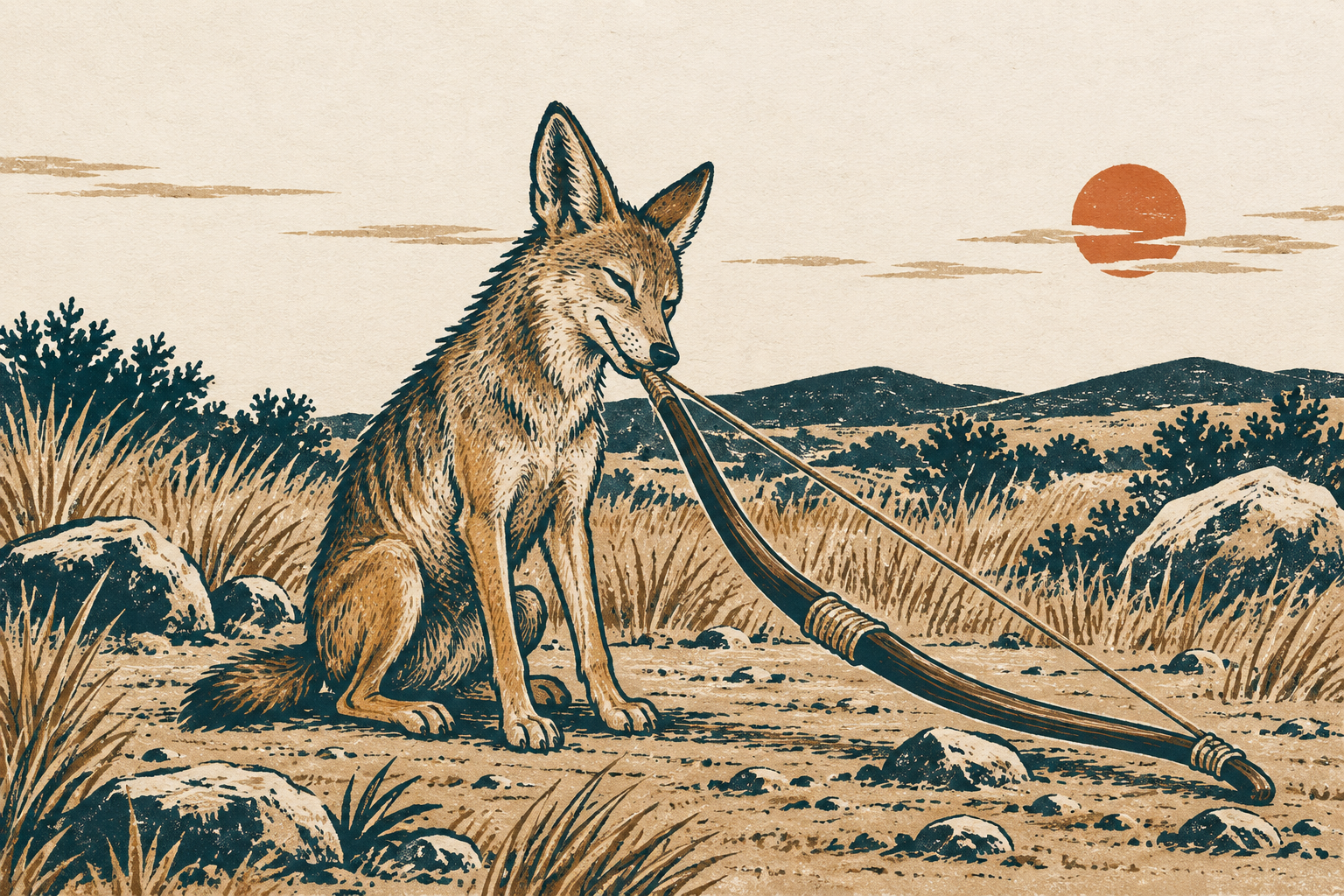 The Jackal's Slow Supper — illustration