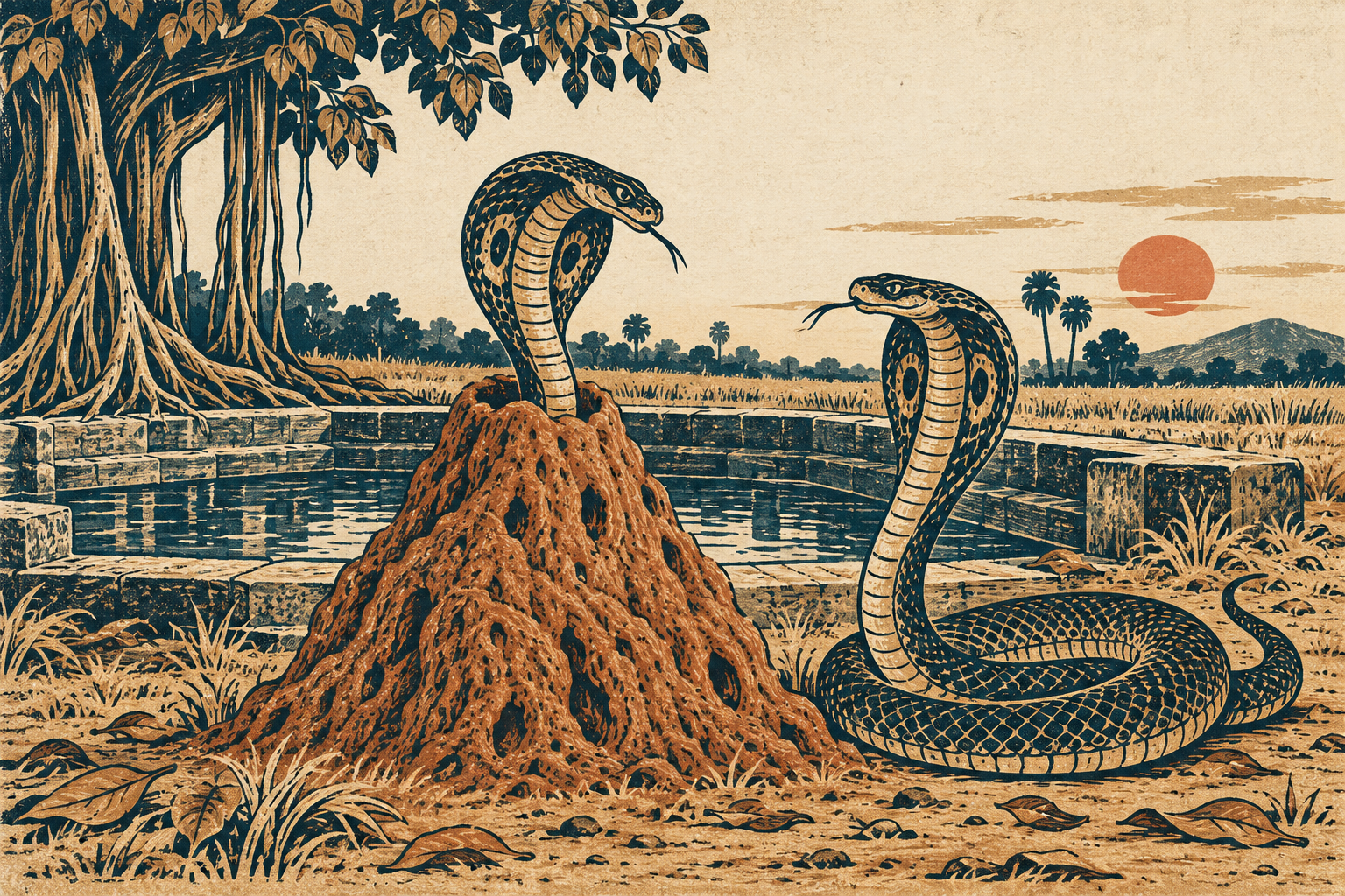 The Secret Two Snakes Told — illustration