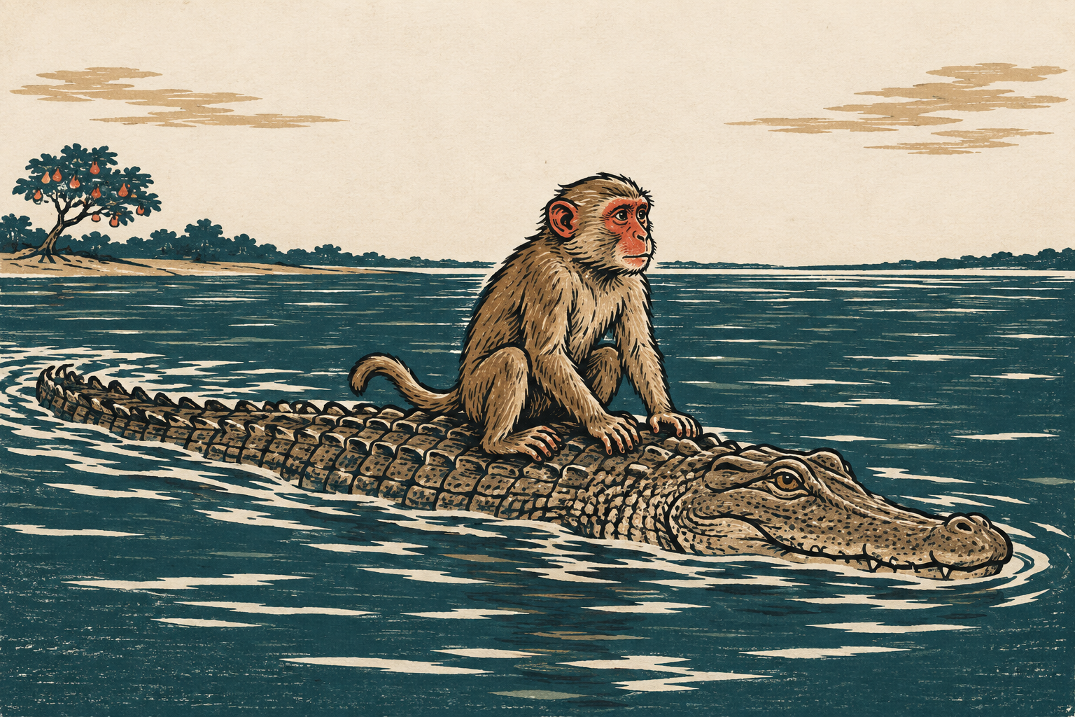 The Monkey's High Branch — illustration