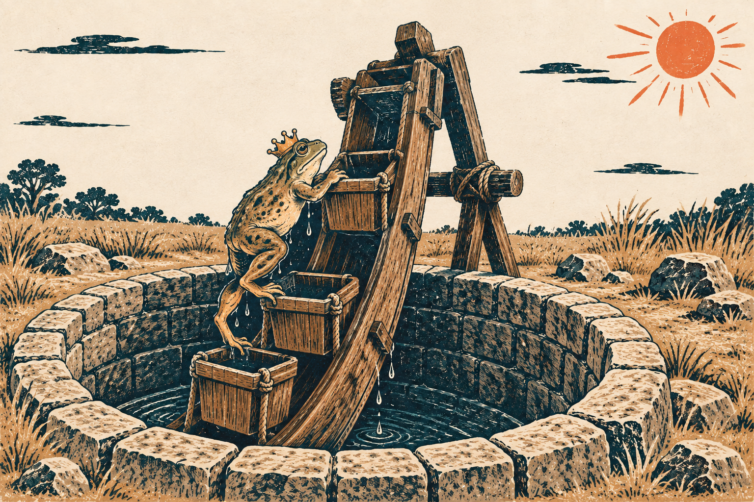 The Frog King's Bargain — illustration